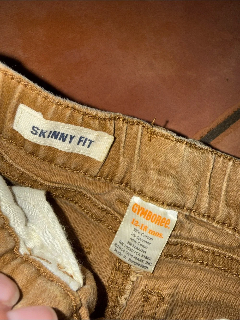 Kids Tan‎ Pull-On Denim Pants